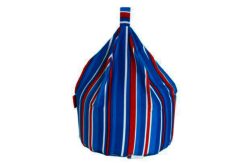 Striped Blue Beanbag